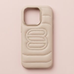 NWT Aritzia Super Puff Cream iPhone 14 Pro Case